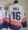 Película CCM Vintage Hockey sobre hielo 16 Brett Hull Jerseys 11 Brian Sutter 18 Tony Twist 44 Chris Pronger 74 OSHIE 42 BACKES Hombres Bordado Jersey 1995 1996 Azul Blanco