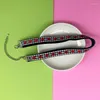 Choker Vogalerery Fashion Heart Plaid Chokers Ожерелье Женщины Двойное вышитое короткие ювелирные украшения сексуальные клубные аксессуары 2022