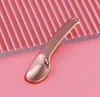 Factory Spoons Curved Cosmetic Spatula Scoops Makeup Mask Spatulas Facial Cream Spoon for Mixing and Samplin