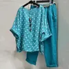 Pantalones de dos piezas para mujer Camiseta de manga raglán con temperamento de ajuste relajado Pantalones capri para fiesta