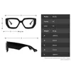 Okulary przeciwsłoneczne marka okularów do czytania recepty rama kwadratowy komputer przezroczyste kobiety okulary żeńskie duże optyczne naoczy 2512894