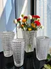 Vases Entry Lux Style Vase Decoration Living Room Flower Arrangement Ins High Sense Internet-Famous Crystal Glass Holder