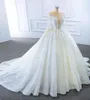 Sweetheart Wedding Dresses Elegant Long Sleeve Retro Luxury Train Collar Ball Gown SM67168