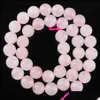 Stone 6 8 10 12mm Rose Quartz Natural Stone Round Ball Loos Spacer Beads Diy Jewelry Earrings Making BY915 Drop Delivery 2 Carshop2006 Dheyjj