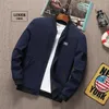 Mäns jackor Luker CMSS Summer Autumn Men Coats Casual Solid Thin Baseball Male Stand Collar Fashion Zipper Coat Plus Size 6xl 220930