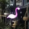 LED LED Flamingo مقاومة للماء ، طابق زخرفة الحديقة في الهواء الطلق ، مع مصابيح المناظر الطبيعية