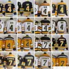 فيلم CCM Vintage Hockey 4 Bobby Orr Jerseys Stitched 7 Phil Esposito 21 Dean Portman Jersey Black White 75th Yellow Men Retro