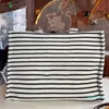 Totes Large Capacity Canvas Stripe Tote Bag Women Handbag Shopping Bags Designer Handbags Messengers Crossbody Bag Purses