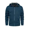 Autumn New Men Kurtka WITROOF Casual Hooded Bomber Jackets Męski wiatraka Outdoor Spółki