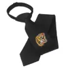 Męskie krawaty leniwe krawat zamek szczupły czarne męskie krawat kwiatowe 5 cm gotowe projektanci bownot moda 2pcs/partia