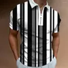 Polo da uomo Polo da uomo Casual T-shirt larghe e traspiranti Top T-shirt divertenti Stampa 3D Animal Halloween Christmas Fashion Homme Camicie