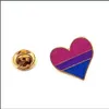Szpilki broszki Rainbow Kolor Enamel Broochs for Women Men Gay Lesbian Pride Pins Pins Odznaka Biżuteria modowa w BK Drop del mjfashion dhcun