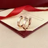 Luxury Christmas Gifts hoop Exquisite Charm Earing Friendship Prom Silver Color Stainless Steel jewelry Earring Designer for Woman Couples Paired Hoops Jewellry