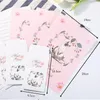 Gift Wrap 5pack Creative A5 Letter Pad Cartoon Animal Envelope Set Cute Paper för Office School