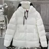 Luxury Designer Men Down Parkas Women's Embroidered Badge Standing Neck Hooded Puffer Jacket Couple Thickened Warm Loose Winter Vest Size 1/2/3/4/5