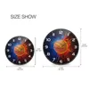 Wall Clocks Creative Basketball Print Acrylic Round Silent Clock Non Ticking Battery Operated Hanging Watch Gold Needle Home Decor