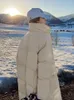 Casacos de trincheira feminina 2022 Jaqueta de inverno Mulheres parka moda casaco comprido parkas parkas soltos neve quente usa algodão acolchoado