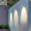 Lampa ścienna na zewnątrz nowoczesne jasne, wodoodporne IP65 Dekoracje ogrodowe werandy na dziedzińcu balkonowe drzwi