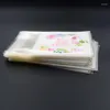 Emballage cadeau 100 pièces/lot écrire merci plastique Transparent Cellophane cuisson bonbons Cookie sac pour mariage fête d'anniversaire