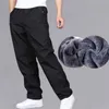 Mäns byxor Sweatpant byxor Autumn Winter plus Velvet varm eller sommar snabbtorkande lös rak slitstarka tunna män 220930