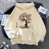 Womens hoodies tröjor min granne Totoro Harajuku Women Studio Ghibli Kawaii Sweatshirt Miyazaki Hayao Rolig tecknad topp huvkvinna