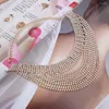 Choker Multi-layer Crystal Rhinestone For Women Collier Femme Jewelry Collares Chocker Gold Silver Color Necklace