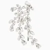 Sparke Klare Kristalle Haarspange Hochzeit Kopfschmuck Frauen Braut Zirkon Silber Clips Prom Abend Party Kopf Schmuck Zubehör