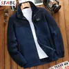 Men's Jackets SFABL Fashion Patchwork Fleece Coat Winter Parkas Thick Warm Overcoat Autumn Male Outerwear 4XL 220930