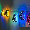 Decorazione del partito 1.65M/10Led Musulmano Islamico Eid Led Fata String Light Legno Mubarak Ramadan Moon Decor Consegna di goccia 2021 Home Gar Dhj7E