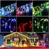 Stringhe LED Luci a corda Outdoor 10 / 20M RGB Cambia colore Stringa di luce fata Tubo alimentato tramite USB per decorazioni per feste di alberi di Natale