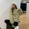 Sweats à capuche pour femmes Sweats Velours Épais Veste Automne Hiver Mode Coréenne Lâche Agneau Imitation Peluche Zipper Sweat Femmes Ulzzang Pull 220930