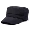 B￩rets Fashion plate top hat militaire coton snapback casquettes hommes femmes de baseball vintage chapeaux papa tailles r￩glables 55-60cm