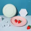 Plates Eco-Friendly Biodegradable Unbreakable Dinner Set Wheat Straw Restaurant Specialty Saucer Plastic For Picnic Dishes