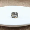 Anillo de cruz de oro Diseñador Anillos de moda trenzados clásicos Joyería de alambre doble x para hombres Mujeres de 18 quilates Regalo de aniversario de compromiso de cobre trenzado vintage