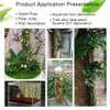 Decorative Flowers Artificial Plants Bark Reptile Backdrop Wall That Combines Moss And Natural Plant Green House Party Decoration