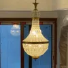 Lampy wiszące 3 Dekoracja domu kryształ retro amerykańskie neoklasyczne ciepłe oprawy oświetleniowe sypialnia gościnna jadalnia życie