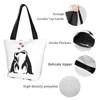 Duffel Bags Penguins in Love 6 Shopping Bag Aesthetic Doek buitenhandtas vrouwelijke mode