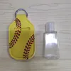 30 ml lege hand Sanitor Packing flessen met multi PU Keychain -houder voor douchegel shampoo container neopreen materiaal sanering sterilisatie parfum fles