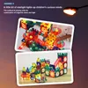 Diecast Model Car Magnetic Building Magnet Designer Marmor Race Run Track Maze Ball Tratt Slide Bricks Education Toys for Children Gift 220930