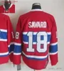 Film CCM Vintage Ice Hockey 11 Saku Koivu Jerseys 12 Dominic Moore 16 Henri Richard 17 Georges Laraque 18 Serge Savard 19 Larry Robinson Men Borduurwerk Jersey