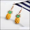 Dangle Lustre Dangle Lustre Mode Été Pastèque Fruits Bijoux Boucles D'oreilles Creative Stberry Pamplemousse Kiwi P Mjfashion Dhbse