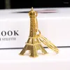 Keychains Eiffel Tower Key Chain Ring Car Motorcycle Keychain Height Metal Creative Model Keyring For Christmas Gift