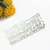 Gift Wrap Capital Letter Numbers Carbon Steel Cutting Dies DIY Scrapbooking Po Embossing Paper Cards Making Stencil Decor