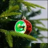 Рождественские украшения рождественская елка огни Санта -украшения подвесной гальванический шарико