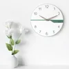 Relojes de pared moderno minimalista ligero reloj de lujo moda sala de estar hogar silencioso reloj nórdico