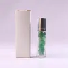 10 ml natürliche Kristall-Edelstein-ätherische Öl-Rollerball-Flaschen, transparente Parfüme, Öl, Flüssigkeiten, Roll-On-Flaschen RRE14625