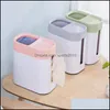 Tissue Boxes Napkins Nordic Two-In-One Desktop Mtifunctional Trash Can Bedroom Living Room Office Box Bathroom Storage Drop Delivery Dhxjm