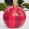 Christmas Decorations Christmas 60CM Outdoor Inflatable Decorated Ball Made PVC Giant No Light Large Balls Tree Decorations Outdoor Toy Ball 2022 T220929