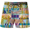 M￤ns shorts 3d tryckta byxor andas Swim Man's Metal M￶nster Beach Animal Leopard Harajuku korta m￤n surfbr￤da baddr￤kt