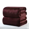 Mantas de toalla de lana de franela suave, manta suave y sólida, colcha de felpa para invierno y verano, para cama LYX33